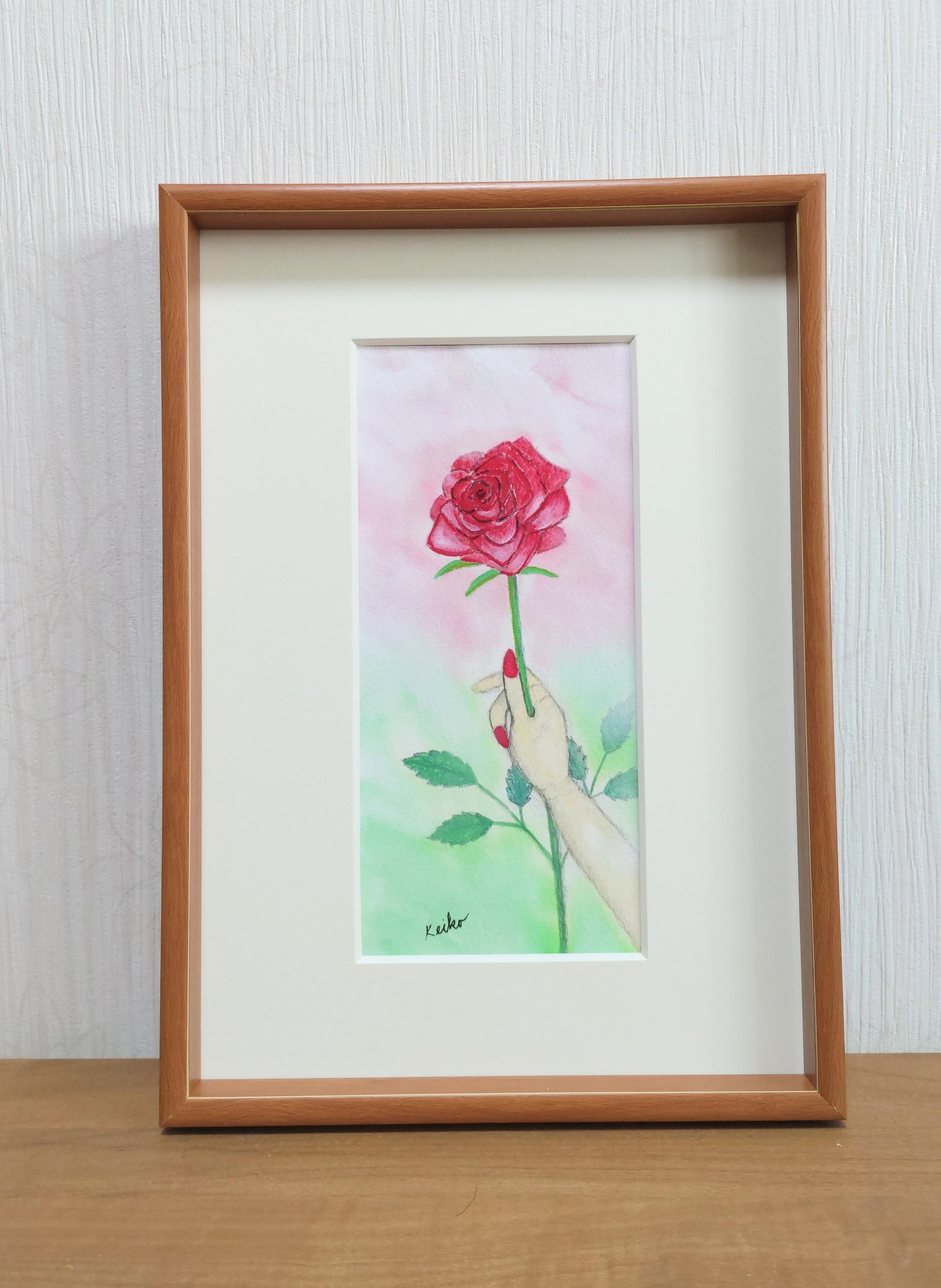 New愛するあなたへ原画送料無料ガッシュ画 | 2枚目