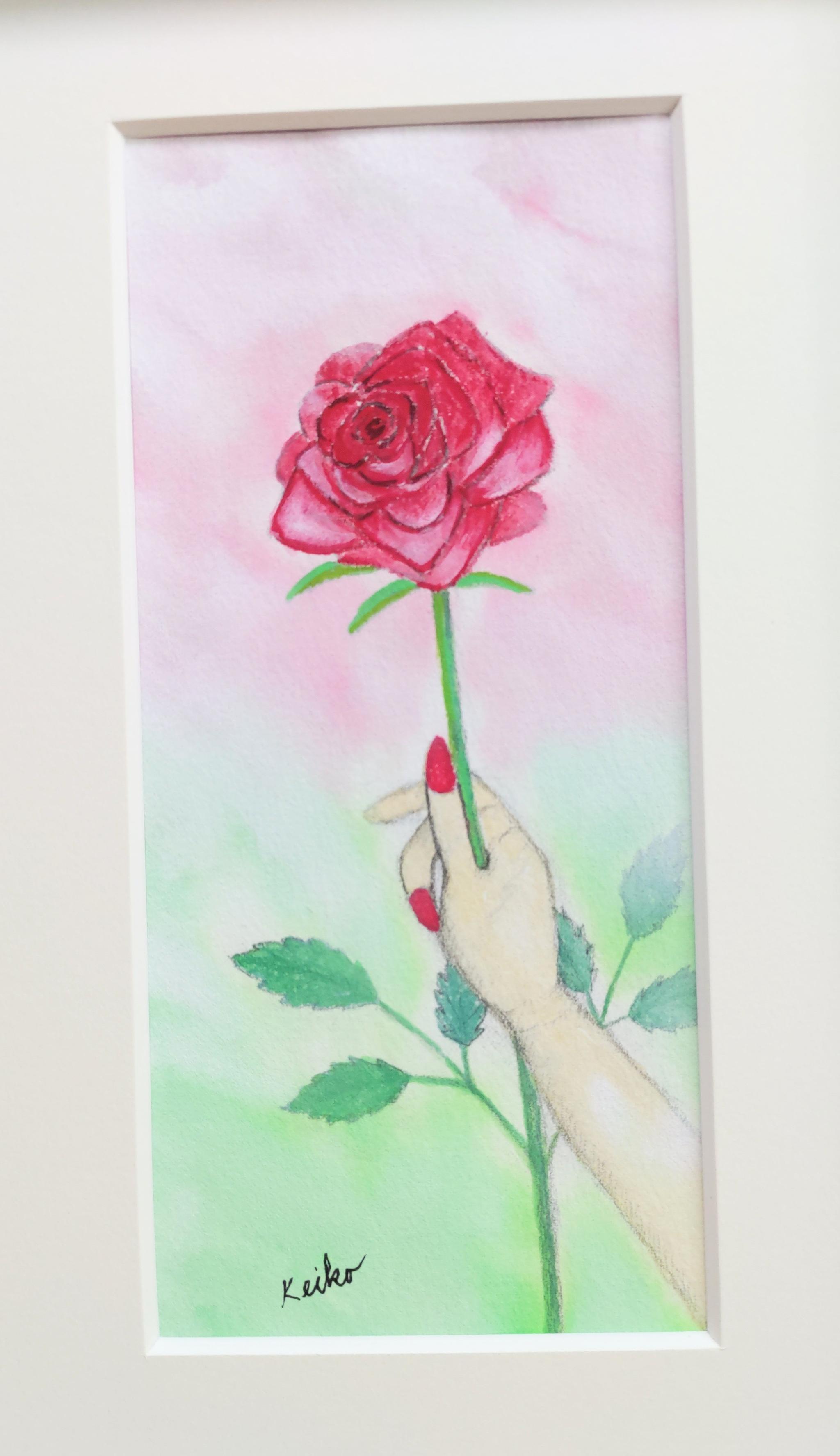 New愛するあなたへ原画送料無料ガッシュ画 | 3枚目